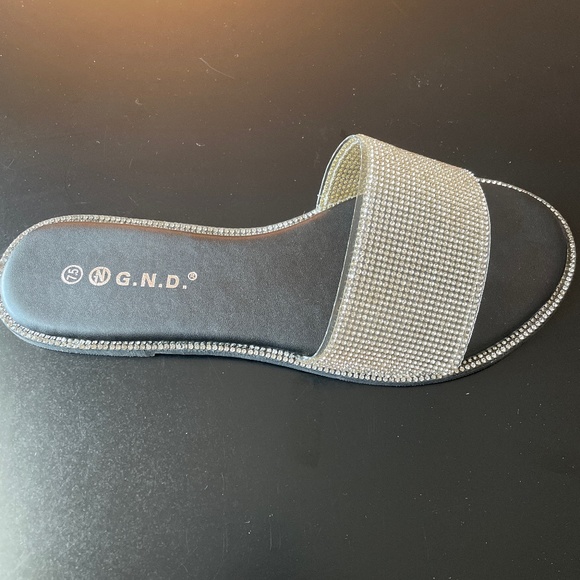 GND Shoes - NYF Black Glitter Sandal